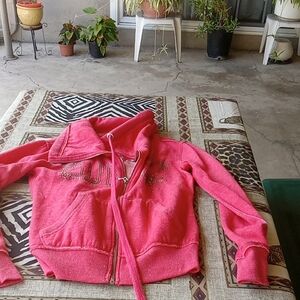 DARK PINK GUESS SWEATSHIRT